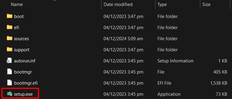 folder will open mount